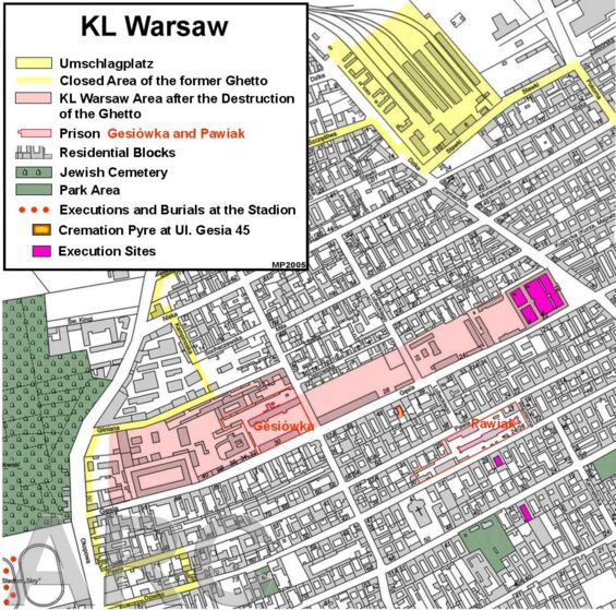Plan des KZ Warschau