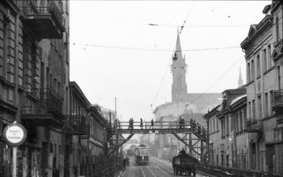 Hohensteinerstrasse. Lodz Ghetto; Quelle: https://baedekerlodz.blogspot.com/